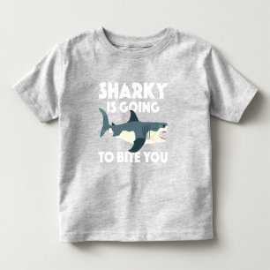 Camiseta De Bebé Sharky Va A Mentir Tu Diseño - Toddler Fine