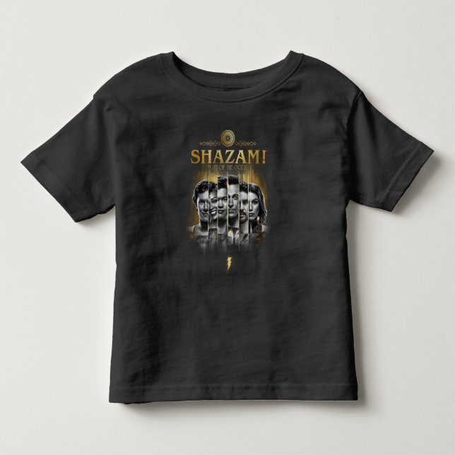 Camiseta De Bebé ¡SHAZAM! Furia de los dioses | Barras fotográficas (Anverso)