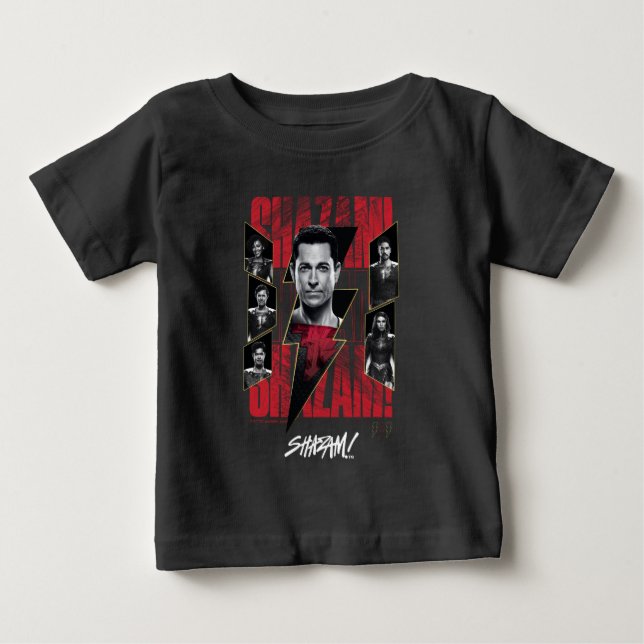 Camiseta De Bebé ¡SHAZAM! Furia de los dioses | Grupo SHAZAMily (Anverso)