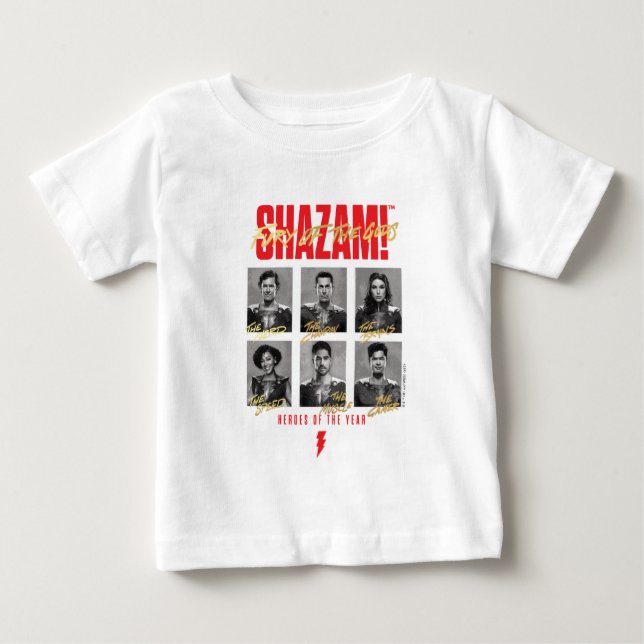 Camiseta De Bebé ¡SHAZAM! Furia de los dioses | SHAZAMily Yearbook (Anverso)