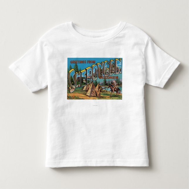 Camiseta De Bebé Sheboygan, Wisconsin (indios # 2) (Anverso)