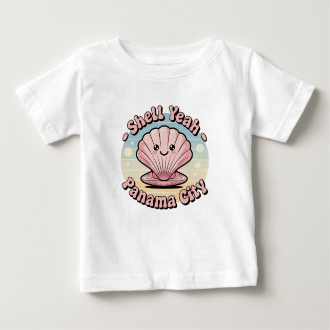 Camiseta De Bebé Shell Sí, Ciudad de Panamá (Anverso)