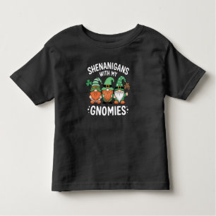 Camiseta De Bebé Shenanigans with My Gnomies St Patrick's Day Irish