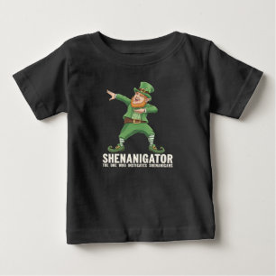 Camiseta De Bebé Shenanigator Dabbing Duende Día de San Patricio