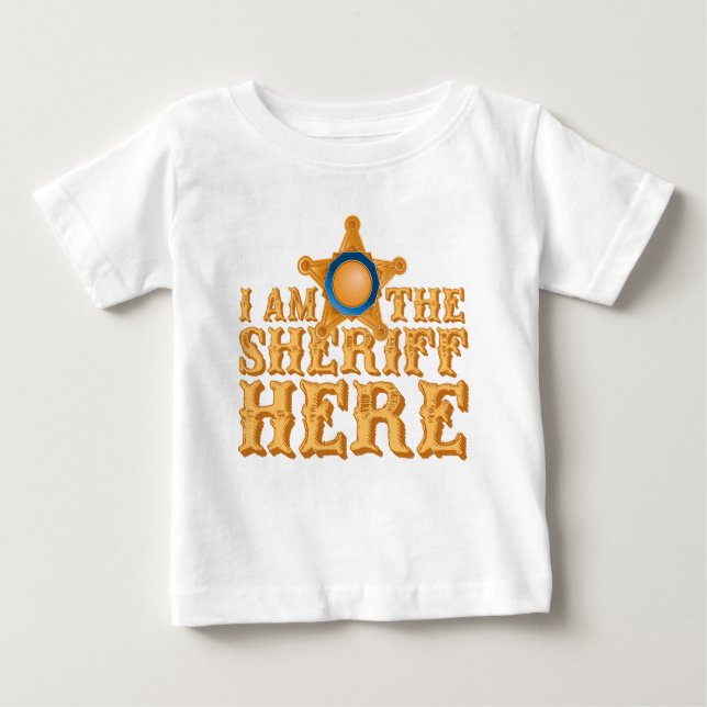 Camiseta De Bebé Sheriff (Anverso)