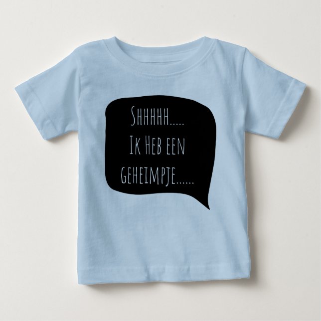 Camiseta De Bebé shhh...Ik heb een geheimpje..grote broer (Anverso)