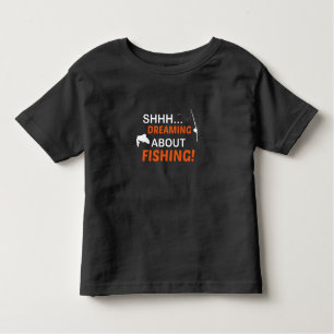 Camiseta De Bebé Shhh...¡soñando con pescar!, Pescando al bebé