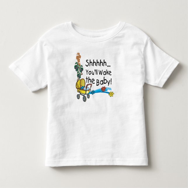 Camiseta De Bebé Shhh Wake the Baby (Anverso)