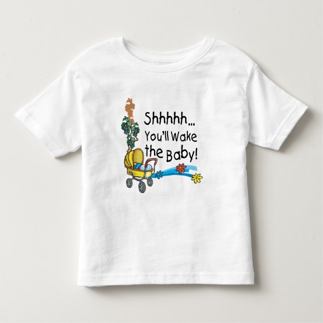 Camiseta De Bebé Shhh Wake the Baby (Anverso)