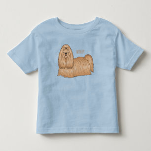 Camiseta De Bebé Shih tzu personalizado de pelo largo ilustracion
