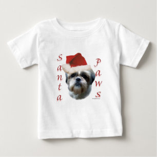 Camiseta De Bebé Shih Tzu Santa Paws