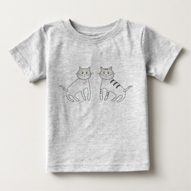 Camiseta De Bebé Shima orgánica y la señorita Heart Bodysuit (Anverso)