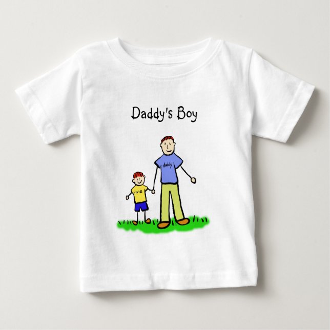 Camiseta De Bebé Shirt de personajes familiares personalizados de p (Anverso)