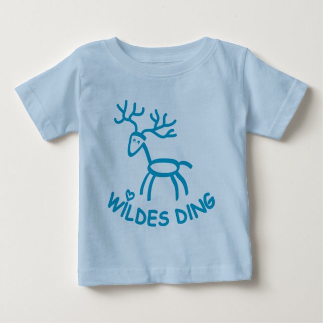 Camiseta De Bebé shirt hirsch geweih hirschgeweih elch fieramente (Anverso)