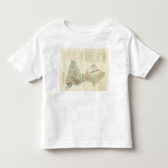 Camiseta De Bebé Shizuoka-ken, mapa de JapanPanoramic (Anverso)