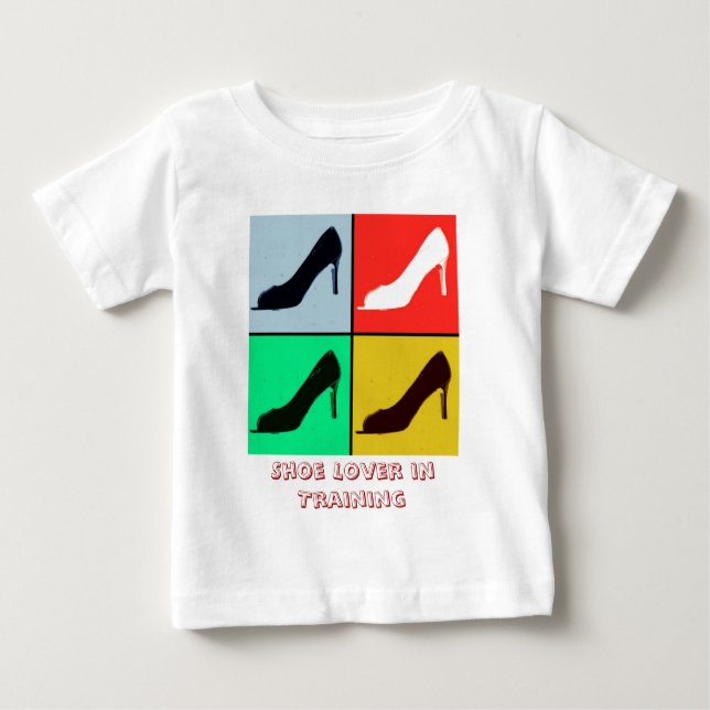 Camiseta De Bebé Shoe Lover (Anverso)