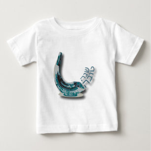 Camiseta De Bebé Shofer azul Shana Tova