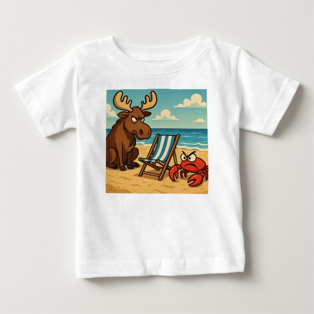 Camiseta De Bebé Shoreline Showdown – Who Gets the Seat? Kids Tee (Anverso)