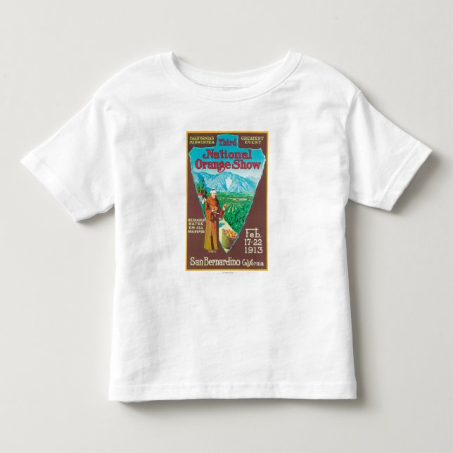 Camiseta De Bebé ShowPoster anaranjado nacional #1 (Anverso)