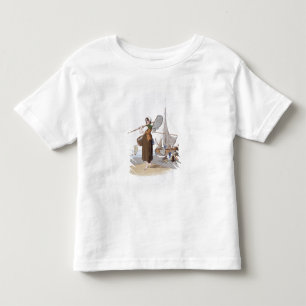 Camiseta De Bebé Shrimper femenino, del "traje de Gran Bretaña",