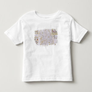 Camiseta De Bebé Shropshyre, grabado por Jodocus Hondius