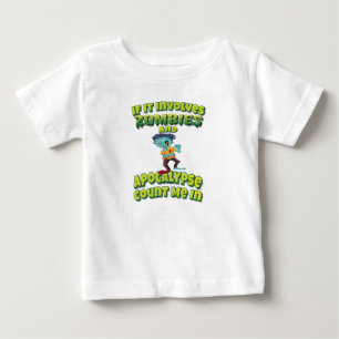 Camiseta De Bebé Si Implica Zombies Y Un Apocalipsis Me Cuenta