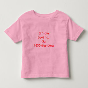 Camiseta De Bebé si la mamá dice no… (el rojo)