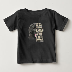Camiseta De Bebé Si no crees que tienen almas Terranova
