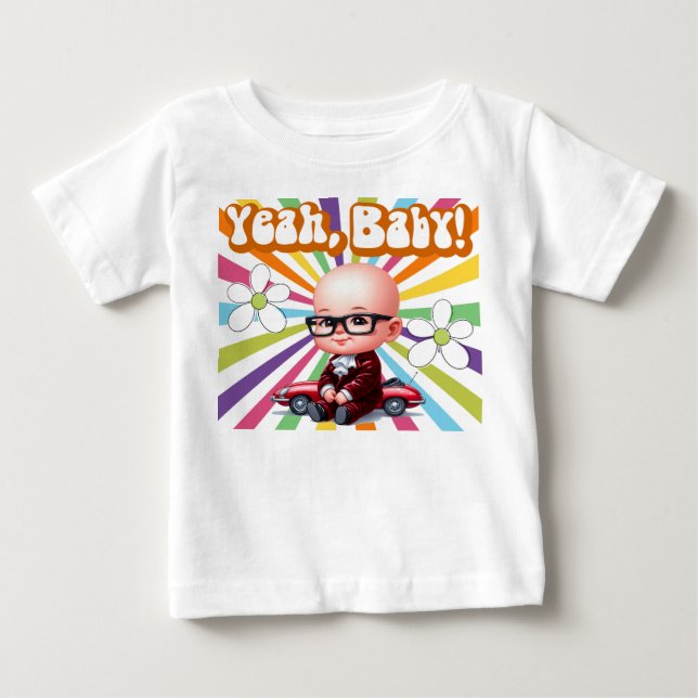 Camiseta De Bebé Sí, Retro del Bebé (Anverso)