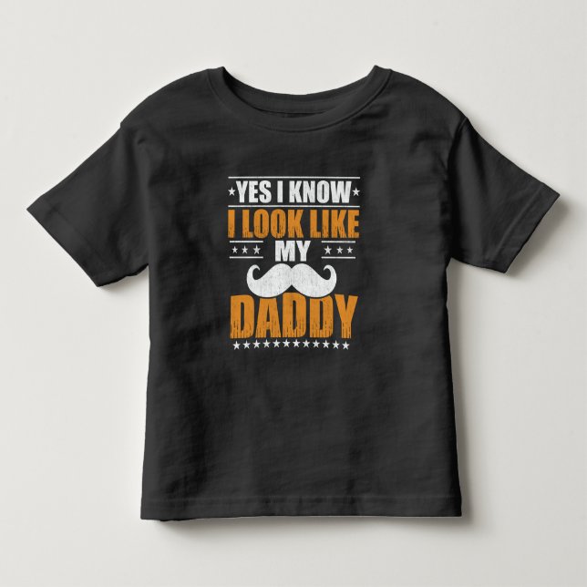 Camiseta De Bebé Sí, sé que me parece mi papá (Anverso)
