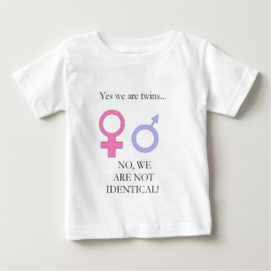 Camiseta De Bebé Sí, somos gemelos