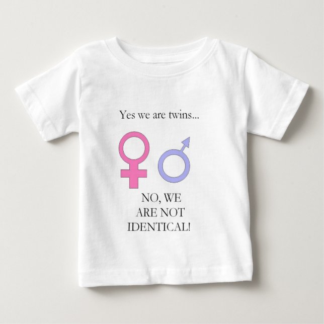 Camiseta De Bebé Sí, somos gemelos (Anverso)