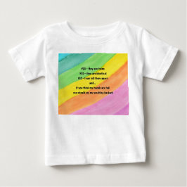 Camiseta De Bebé "Sí, son gemelos", camiseta del bebé arco iris
