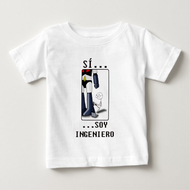 Camiseta De Bebé Sí, soy ingeniero (Anverso)