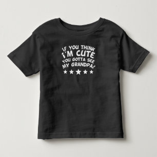 Camiseta De Bebé Si usted piensa que soy lindo usted consiguió ver