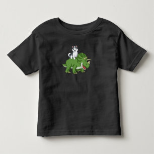 Camiseta De Bebé Siberian Husky Regalos Niños Triceratops Dinosaur