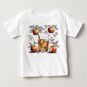 Camiseta De Bebé sidra de manzana: sidra y hojas 🍎 🍂