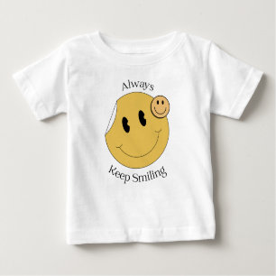 Camiseta De Bebé Siempre siga sonriendo