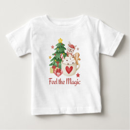 Camiseta De Bebé Siente a los Navidades mágicos camiseta bebé
