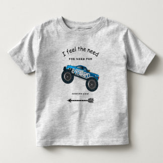 Camiseta De Bebé Siento la necesidad de velocidad Flecha y camión m