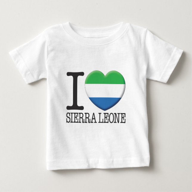Camiseta De Bebé Sierra Leona (Anverso)