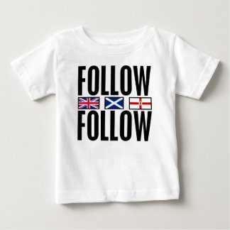Camiseta De Bebé Siga siguen 3 banderas