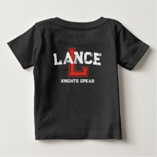 Camiseta De Bebé Significado del nombre Lance deportes monograma L