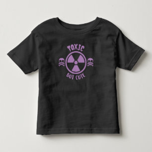 Camiseta De Bebé Signo de advertencia tóxico pero corto