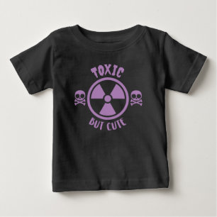 Camiseta De Bebé Signo de advertencia tóxico pero corto