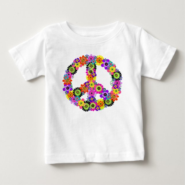 Camiseta De Bebé signo de la paz (Anverso)