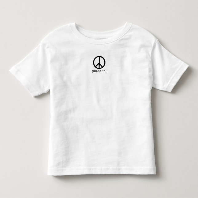Camiseta De Bebé signo de la paz, paz adentro (Anverso)