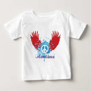 Camiseta De Bebé Signo de paz de Montana