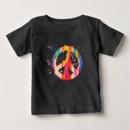 Camiseta De Bebé Signo de paz de tinte hippie símbolo del festival