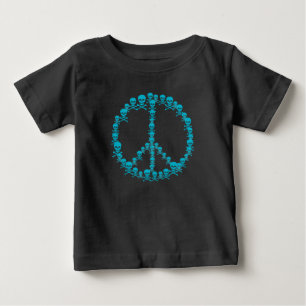 Camiseta De Bebé Signo de Skully Peace